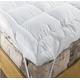 EXTRA DEEP 5" (12.5 cm) LUXURY Duck Feather and 15% Down Mattress Topper, SUPER KING Bed Size By Viceroybedding