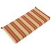 Red Barrel Studio® Indoor/Outdoor Bench Cushion Polyester in Red/Brown | 3 H x 42 W in | Wayfair 4E09945DF2C1403AAD8E0402F9B22945