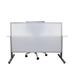 OBEX Polycarbonate Split Screen Privacy Panel Metal in White | 18 H x 24 W x 0.63 D in | Wayfair 18X24P-A-W-SS