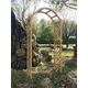 Marko Gardening Garden Arch Wooden Pergola Feature Trellis Rose Archway Natural Tan Wood Timber