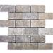 Parvatile Silver 2" x 4" Travertine Brick Joint Mosaic Wall & Floor Tile Natural Stone/Travertine in Gray/White | 4 H x 2 W x 0.38 D in | Wayfair