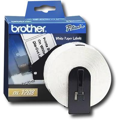 Brother 1-1/2" x 3-1/2" Address Paper Labels (400-Pack) - White - Brother DK1208