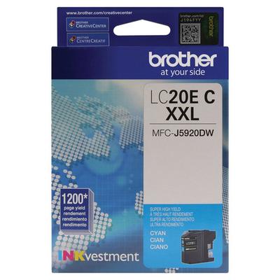 Brother LC20EC XL High-Yield Ink Cartridge - Cyan