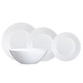 Luminarc Harena Dinnerware Plates and Dishes 19 PIEZAS white