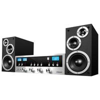 Innovative Technology Classic CD 50W Stereo System with Bluetooth - Silver - ITCDS-5000