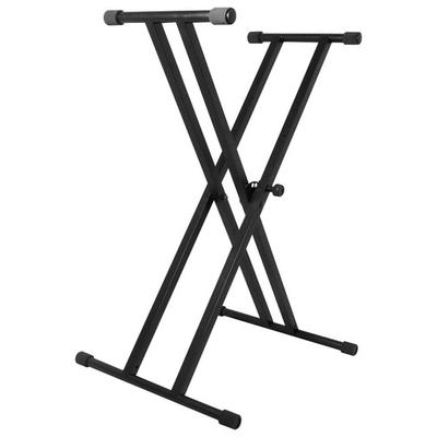 On-Stage Double-X Keyboard Stand - Black - Ks7191