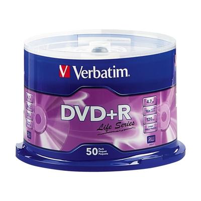 Verbatim Life Series 16x DVD+R Discs (50-Pack) - 97174