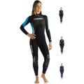 Cressi Women's Lady - All-in-one Cressi Women s Morea 3 mm Neoprene Wetsuit Black Turquoise X Large Size 5, Black/Turquoise/Silver, XL 5 UK