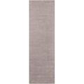 Gray 27 x 0.5 in Area Rug - Calvin Klein Ravine Hand-Knotted Fog Area Rug Wool | 27 W x 0.5 D in | Wayfair 099446331175