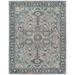 White 36 x 0.5 in Area Rug - Capel Rugs Smyrna-Serapi Hand Tufted Wool Silver Blue Area Rug Wool | 36 W x 0.5 D in | Wayfair 3158RS03000500300