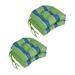 Blazing Needles Haliwell Indoor/Outdoor Adirondack Chair Cushion Polyester in Green/Blue | 3.5 H x 16 W in | Wayfair 916X16US-T-4CH-REO-29