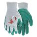 MCR SAFETY FT350L Nitrile Coated Gloves, Palm Coverage, Gray/Green, L, PR