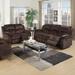 Infini Furnishings 2 Piece Reclining Living Room Set Microfiber/Microsuede in Brown | 39 H x 83 W x 41 D in | Wayfair Living Room Sets