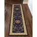 Blue/Navy 26 x 0.43 in Area Rug - The Conestoga Trading Co. Keasey 1419 Traditional Oriental Navy Area Rug Polypropylene | 26 W x 0.43 D in | Wayfair