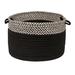 Brayden Studio® Ariadne Houndstooth Dipped Storage Basket in Black | 12 H x 18 W x 18 D in | Wayfair BRSD5723 27549142
