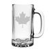 Susquehanna Glass Canadian Maple Leaf 16 oz. Glass Beer Mug Glass | 6 H x 3.125 W in | Wayfair WAY-5901-2428-4