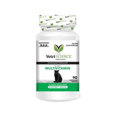 VetriScience Nu Cat Chewable Tablets Multivitamin for Cats, 90 count