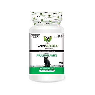 VetriScience Nu Cat Chewable Tablets Multivitamin for Cats, 90 count