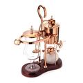 Diguo Belgian/Belgium Luxury Royal Family Balance Syphon Coffee Maker. Elegant Design Retro-Style (Polished Rose Gold)