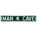 Green Michigan State Spartans 6" x 36" Man Cave Steel Street Sign