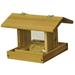 Stovall Hanging Hopper Bird Feeder w/ Chain Wood in Brown | 10.5 H x 12 W x 15 D in | Wayfair SP1F