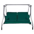 Gardenista Garden Swing Hammock Bench Replacement Cushion Seat | Outdoor Canopy Patio Furniture | Water Resistant | Soft & Comfortable | 2 Seater (Green)