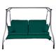 Gardenista Garden Swing Hammock Bench Replacement Cushion Seat | Outdoor Canopy Patio Furniture | Water Resistant | Soft & Comfortable | 2 Seater (Green)