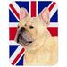 Caroline's Treasures Union Jack French Bulldog w/ English British Flag Glass Cutting Board Glass | 0.15 H x 11.25 W x 15.38 D in | Wayfair