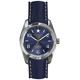 Oxygen Boston 38 Unisex Quartz Watch with Blue Dial Analogue Display and Blue Leather Strap EX-S-BOS-38-CL-NA