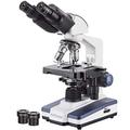 AmScope - 40X-2000X LED Lab Binocular Compound Microscope with 3D Two-Layer Mechanical Stage - B120B