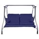 Gardenista Garden Swing Hammock Bench Replacement Cushion Seat | Outdoor Canopy Patio Furniture | Water Resistant | Soft & Comfortable | 2 Seater (Navy)