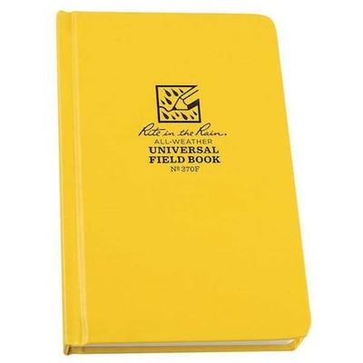 RITE IN THE RAIN 370F Book,Universal,80 Sheets,Yellow Cover