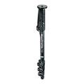 Manfrotto MM290C4 290 Carbon Fibre Monopod, with Rubber Leg warmer and Wrist Strap, Ergonomic Design, for DSLR, Compact System Camera, Mirrorless, Black