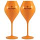 Veuve Clicquot Saint-Tropez Giant Champagne Flutes x 2