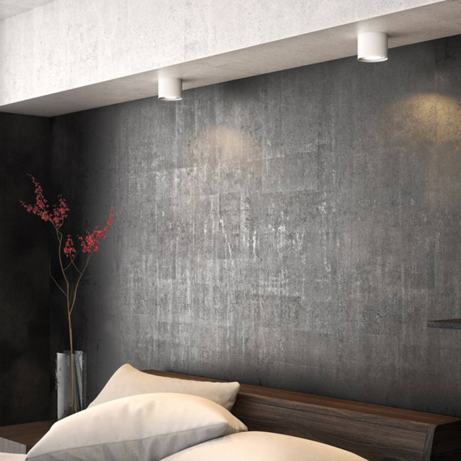 Philips LED Deckenlampe Phase, dimmbar, weiß / opal, für Wohn- / Esszimmer, Metall, Modern, LED Deckenleuchte