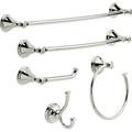 Delta Cassidy 30 in. Wall Mount Towel Bar Bath Hardware Accessory in Polished Chrome Metal in Gray | 2.5 H x 4.5 D in | Wayfair 79730
