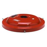 LINCOLN 46007 Drum Cover,16 gal.,Steel,Red