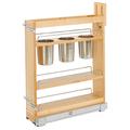 Rev-A-Shelf Pull Out Kitchen Cabinet Organizer w/Soft-Close Manufactured Wood in Brown/Gray | 25.5 H x 5 W x 21.63 D in | Wayfair 448UT-BCSC-5C