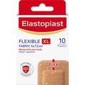 Elastoplast Flexible XL Fabric Plasters (100 Pieces), Plasters with Extra Large Wound Pad, Breathable Plasters, Large Plasters for Knees and Elbows, Strong Adhesion, Water-Repellent Plaster, Tan