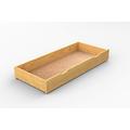 Nodax Drawer Solid Wooden Pine Underbed Storage - Bedding Drawer - Organizer Box - Bed Frame - Bedroom Furniture - For Clothes - Strong and Durable (Alder, 98 cm)