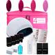 Salon Quality Gel Nail Kit with LED Lamp, ATLANTA 4 Multiple Colours Nailac Gel Nail Kits with LED Lamp Starter Kit with Top and Base Coat for Manicure set. Comes in Gel Nail Polish Kit Storage Case