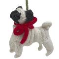 Arcadia Home Pug Hand-Knit Ornament in Black/Red/White | 3 H in | Wayfair OAPug