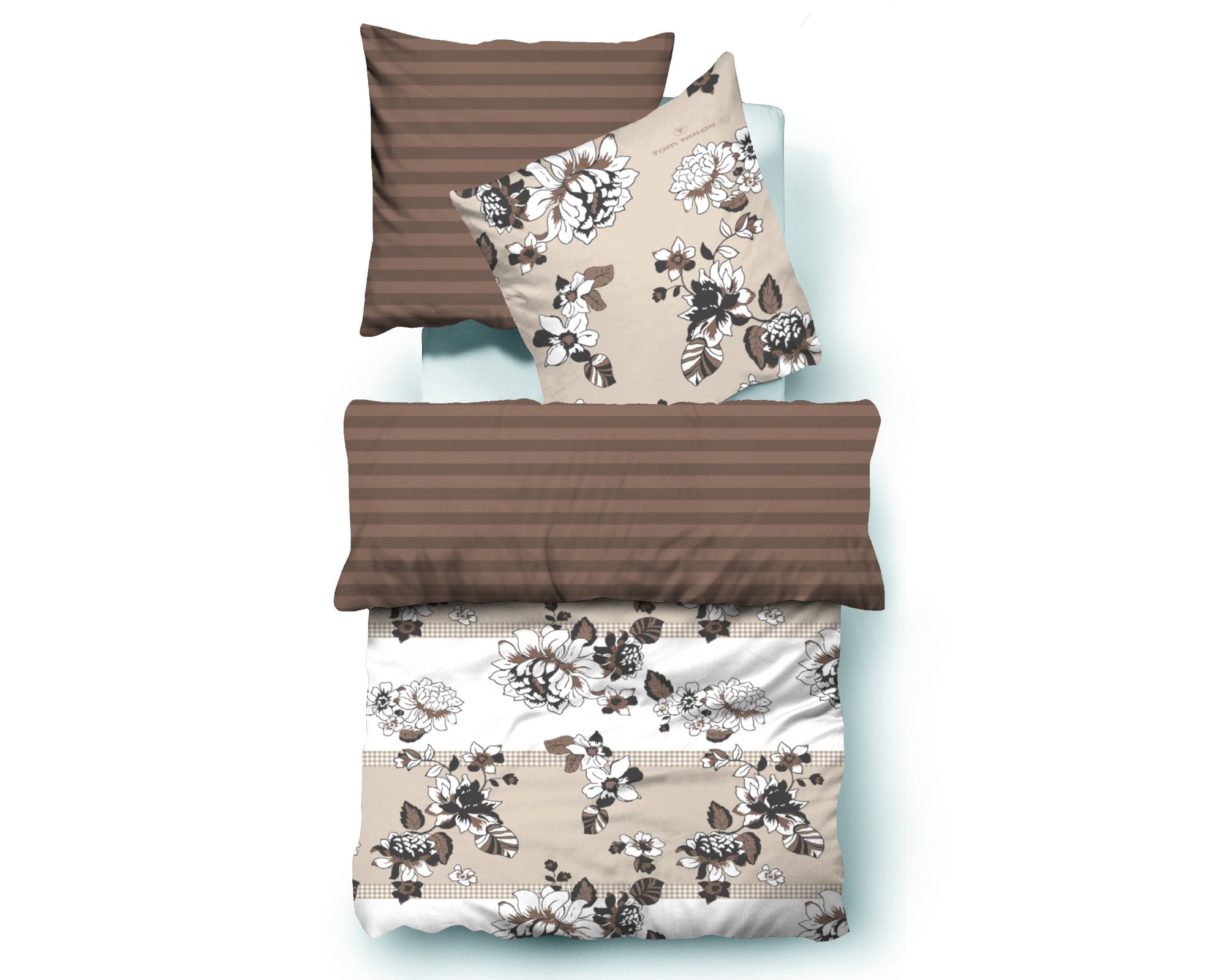 Tom-Tailor Satin Bettwäsche 69394 Fb. 830 155x220 cm / 80x80 cm