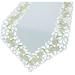 Xia Home Fashions Spring Garden Embroidered Cutwork Table Runner Polyester in Gray/White | 15 D in | Wayfair XD80731572