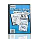 A4 Display Book - 48 Pockets/96 Views Black Presentation Display Book Folder Folio for Professionals, Business, Students, Projects, School, College & Personal Use