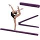 Fun!ture 7ft Folding Gymnastics Balance Beam | Faux Suede | Kids Fitness Training | Home Gym Exercise | Stainless Steel Feet | Soft-Close Hinges | Non Slip | Made in the UK (Purple)