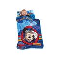 Disney Mickey's Flight Academy Toddler 0.25" Thick Folding Nap Mat Polyester in Black/Blue/Red | 1 H x 30 W x 44 D in | Wayfair 3818392