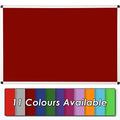 Premium Antifade Noticeboard - Aluminium Frame - 90 x 60cm with Fixings (Burgundy)