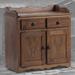 Chelsea Home Carver 2 Drawer Accent Cabinet Wood in Brown, Size 34.0 H x 32.0 W x 19.0 D in | Wayfair 85323419-DEE-W