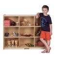 Kids' Station Portable 9 Compartment Cubby Wood in Brown | 35.88 H x 48 W x 13.25 D in | Wayfair S364809BIR